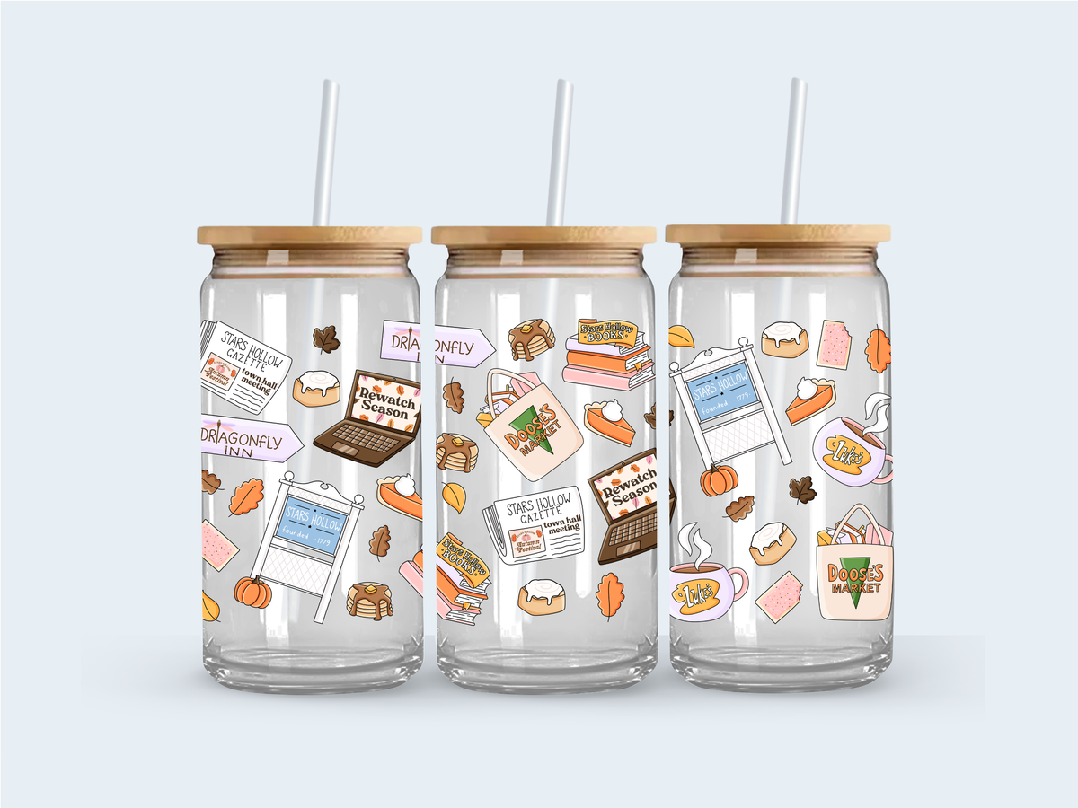 Stars Hollow glass cup