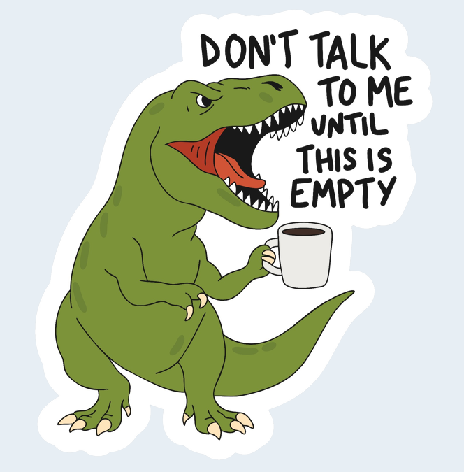 Don't talk to me sticker