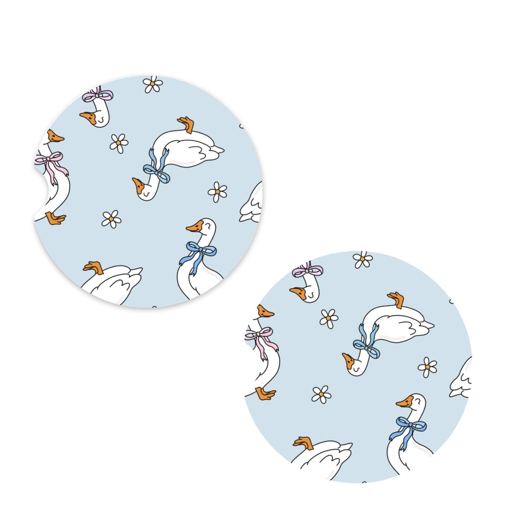 Silly Goose Car Coaster Set