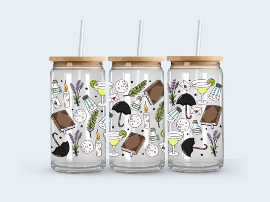 Midnight magic glass cup