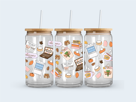 Stars Hollow glass cup
