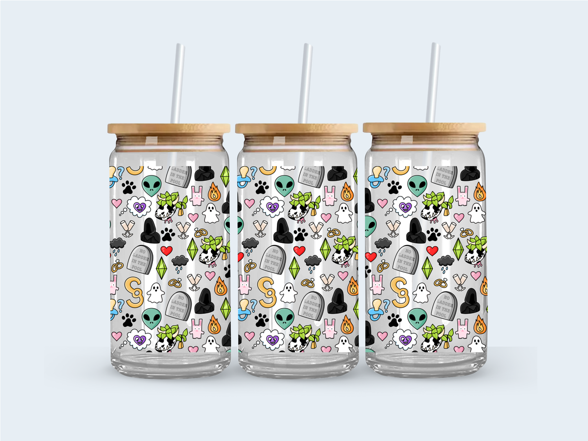 Simmer glass cup