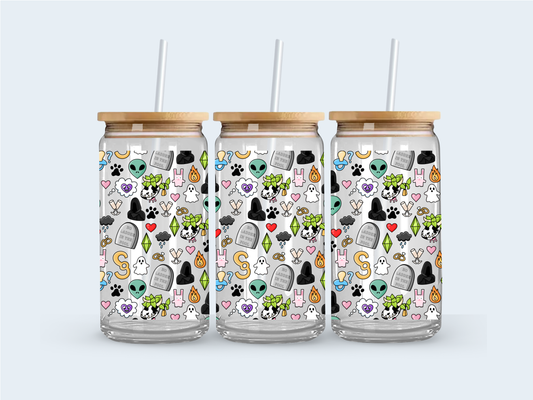 Simmer glass cup