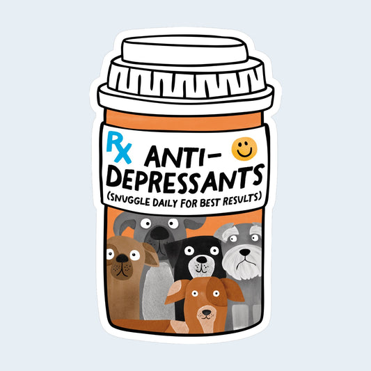 Dog Antidepressants Sticker