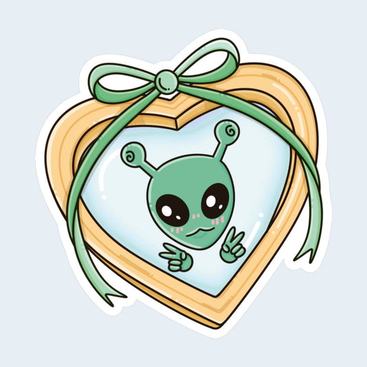 Alien Locket Sticker