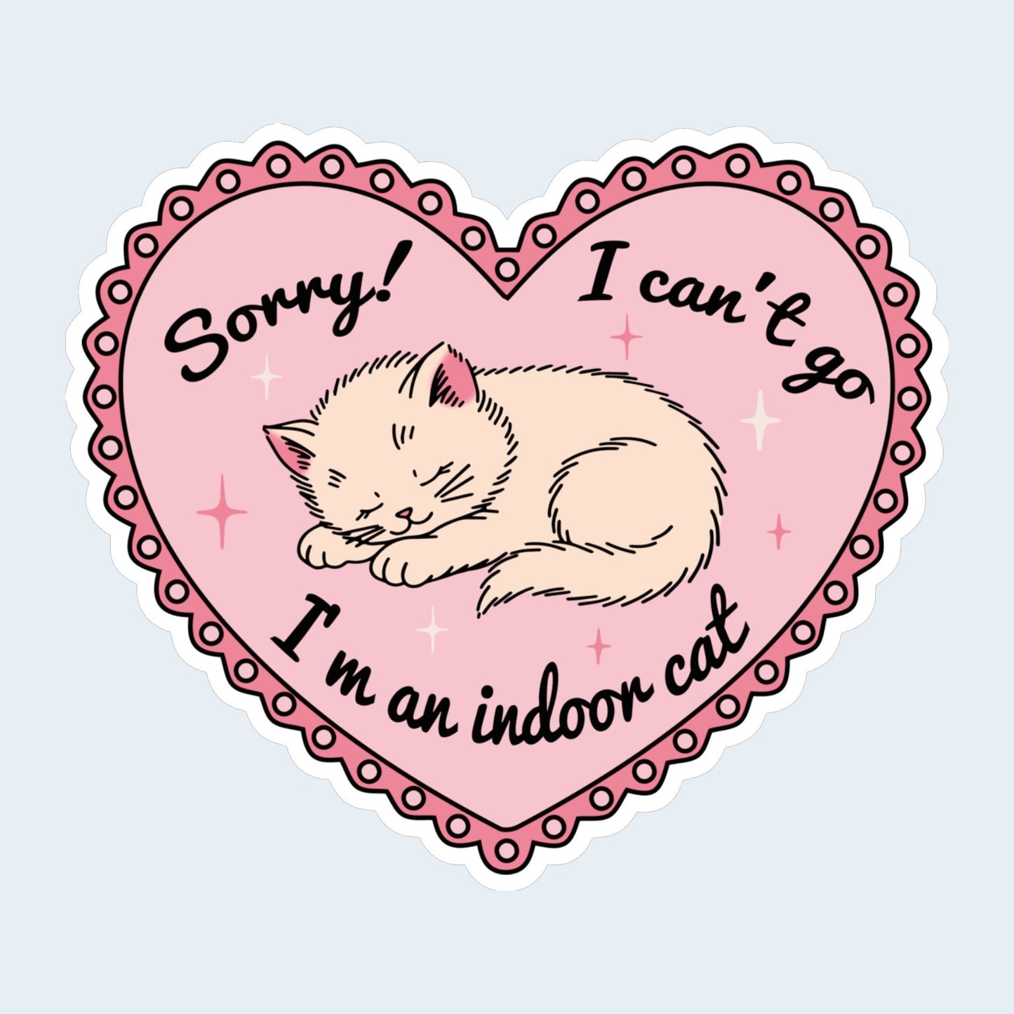 Indoor Cat Sticker