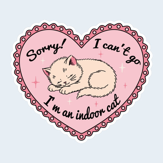 Indoor Cat Sticker