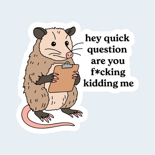 Quick Question Sticker