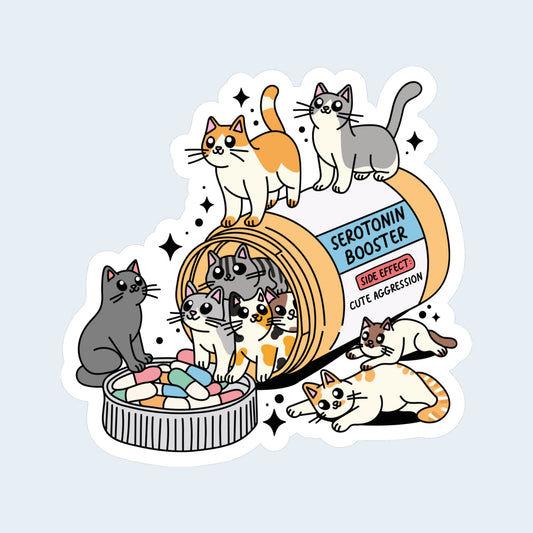 Cat Antidepressants Sticker
