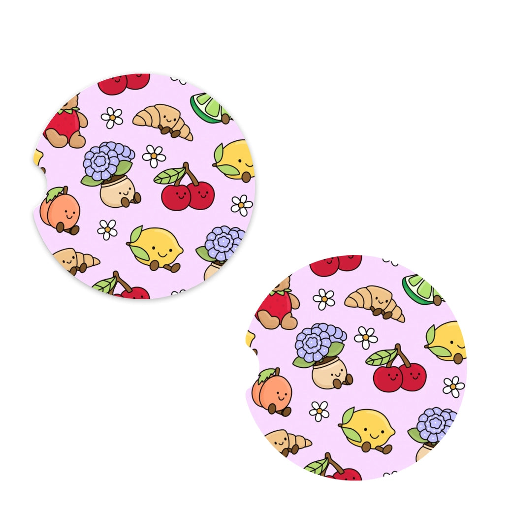 Jelly Fruit Car Coaster Set