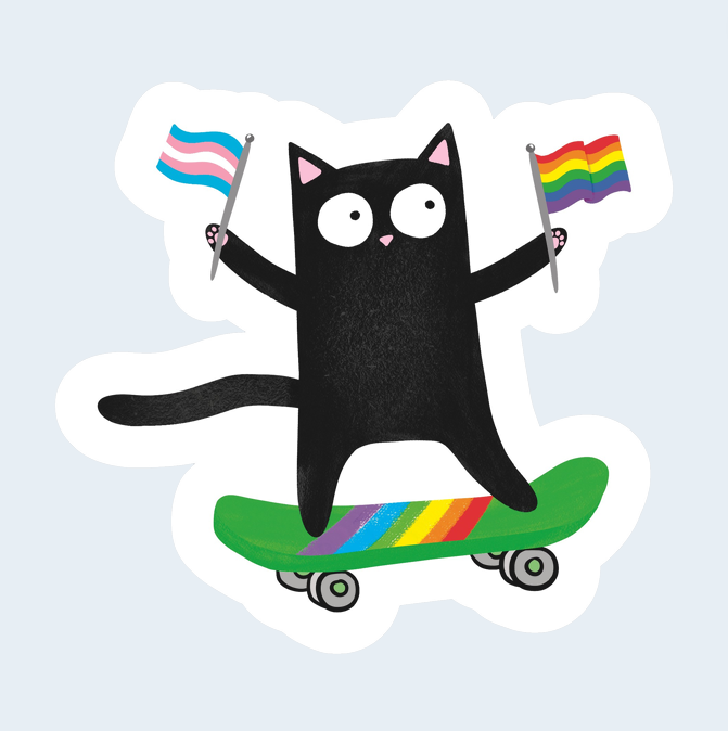 Pride cat sticker